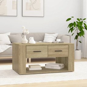 816531 vidaXL Кафе маса, Дъб сонома, 80x50x40 см, инженерно дърво
