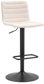 Бяло-черен бар стол с регулируема височина (височина на седалката 61 cm) Malia – Mauro Ferretti