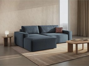 Син разтегателен ъглов диван (ляв ъгъл) Jodie – Micadoni Home