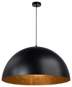 Пендел SFERA 1xE27/60W/230V Ø 35 см черен/меден