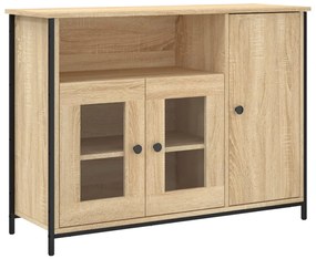 835510 vidaXL Сайдборд, дъб сонома, 100x35x75 см, инженерно дърво