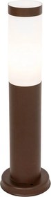 Стълб за външна лампа ръждивокафяв с опал 45 см IP44 - Rox