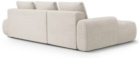 Бежов сгъваем/с място за съхранение ъглов диван (ляв ъгъл) Linz – Cosmopolitan Design