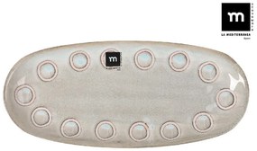 Плато овал LA MEDITERRANEA Almudena Gray, 29x14 cm, порцелан