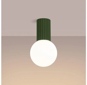 Sollux SL.1723 - Плафон за баня HALO 1xG9/8W/230V IP44 зелен