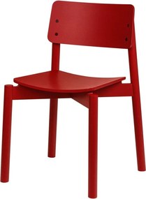 Червен трапезен стол за подреждане Wem – noo.ma