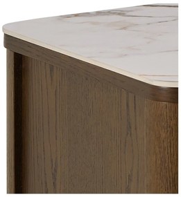 Кафява маса за телевизор от декор от дъб 120x45x40 cm Southampton – Actona