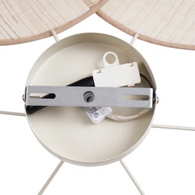 Japandi Плафон Кремав с Ленен Абажур - Aisha