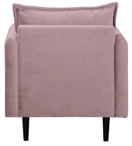Кадифено кресло в цвят лавандула Juli – Ropez