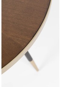 Кръгла маса за хранене с плот от орех ø 91 cm Denise - White Label