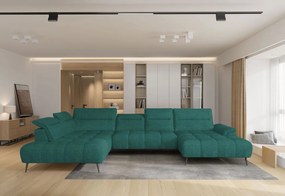 Ъглов диван Tony XL-Petrol-Left