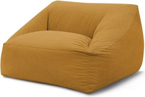 Жълт пуф от рипсено кадифе Lilibet – Bobochic Paris