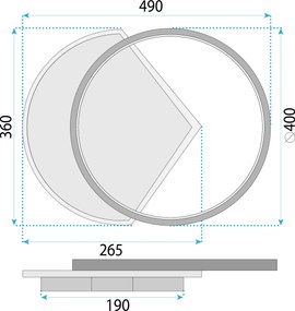 Lampa sufitowa LHJ077-C 60 CM LED