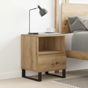 857378 vidaXL Нощно шкафче Artisan Oak 40x35x50 cm Инженерна дървесина
