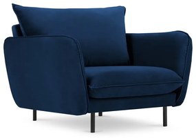 Кресло от синьо кадифе Vienna - Cosmopolitan Design