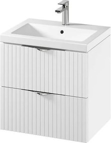 Cersanit S801-545 - Стенен шкаф за баня с мивка TIRSO 60x45 см, бял