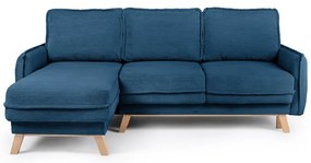 Променлив син велурен разтегателен диван Tori - Bonami Selection