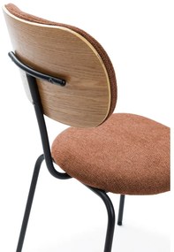 Трапезни столове в комплект от 4 бр. в тухлен цвят Dash – Marckeric