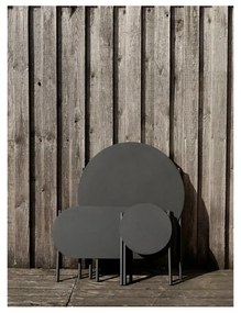 Черен метален стол Disc – Zone