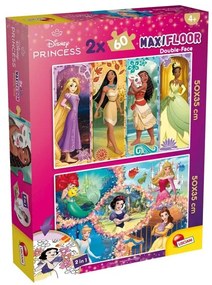 Пъзел, Lisciani, Princesi, Двулицев пъзел 2 x 60 части