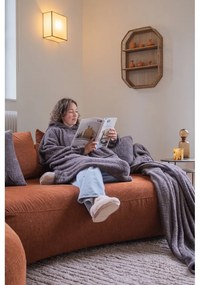 Сиво одеяло от микроплюш 150x200 cm Cocoon – Tiseco Home Studio