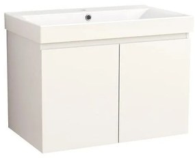 Конзолен PVC шкаф ALDENE-75 5155-75W+УМИВ. 5953W-76CM, Inter Ceramic, 56х75.5х46см