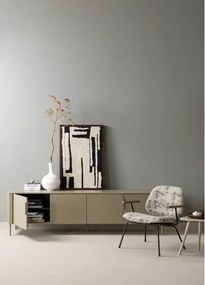 Бежово шенилово кресло Aure – WOOOD