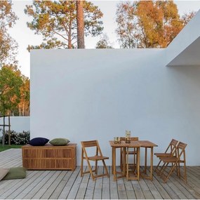 Дървена градинска кутия за съхранение в естествен цвят Noemi – Bizzotto