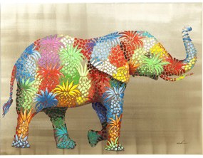 Арт.60441 Картини Touched Flower Elefant 90x120cm