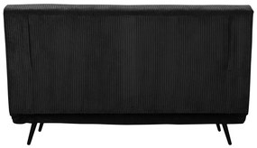 Антрацит разтегателен диван от рипсено кадифе 140 cm Mallory – Støraa