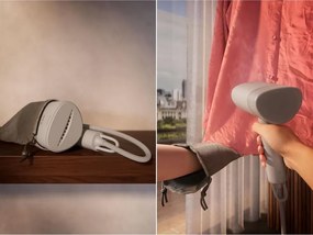 Уред за гладене с пара AEG HS5-16UG, 1200W, 100 мл, 22 г/мин, Сгъваема дръжка, Сив