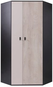 Гардероб Planet II corner-Black - Dub - Beige