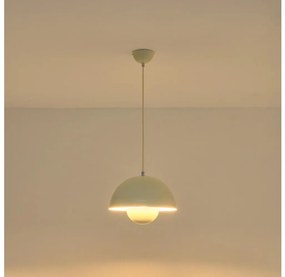 Кремав пендант на кабел JARDEN 1xE27/15W/230V