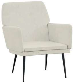 351380 vidaXL Кресло, кремаво, 62x79x79 см, кадифе