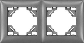 Двойна рамка за контакти OSTE JNH014-2F Grey