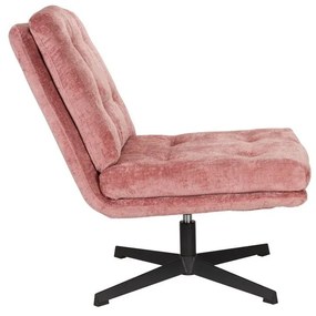 Розово въртящо се кресло Kai – White Label