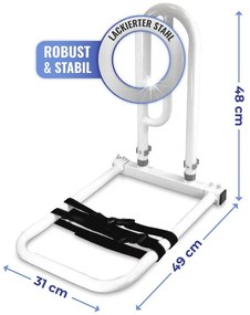 Стоманена дръжка за ставане - Maximex