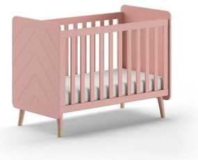 Розово детско креватче от масивен бор 60x120 cm BILLY – Vipack