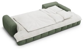 Зелен сгъваем/с място за съхранение ъглов диван (десен ъгъл) Linz – Cosmopolitan Design