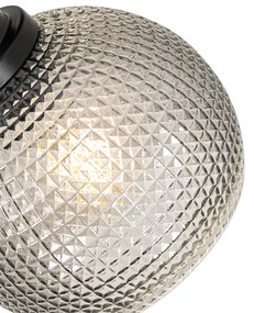 Дизайнерски прожектор черен с димно стъкло - Chico