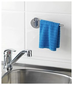 Самозадържащ се държач за кърпи от неръждаема стомана Turbo-Loc, товароносимост до 40 кг - Wenko