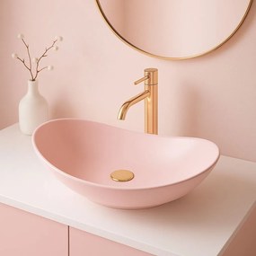 Умивалник за плот Rea Royal Powder Pink Matt
