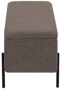 Кафява пейка от прежда с примки от букле Watford – House Nordic