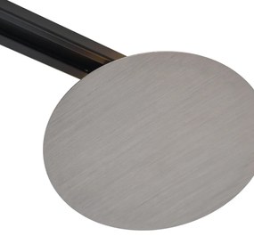 Модерна таванна лампа от ковано желязо за релсова осветителна система 1-фазна 2-лампи - Iconic Pulley