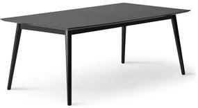 Черна сгъваема трапезна маса с черен плот 100x210 cm Meza – Hammel Furniture