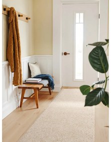Кремава пътека подходяща за пране 80x240 cm Rocco Cream – Elle Decoration