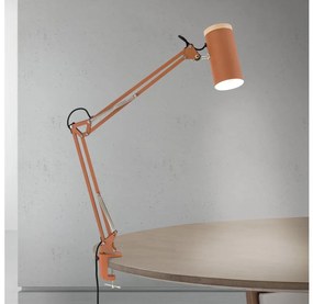 Orion - Настолна лампа с щипка GILI 1xE27/40W/230V в цвят тухла