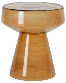 Стъклена кръгла странична масичка ø 37 cm Dakwa – Light &amp; Living