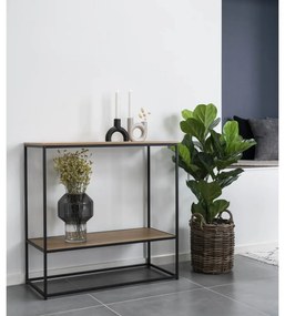 Конзолна маса с плот в дъбов декор в естествен цвят 80x36 cm Vita - House Nordic