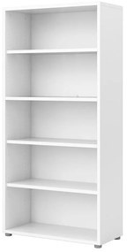 Бял модулен шкаф за книги 89x189 cm Prima - Tvilum